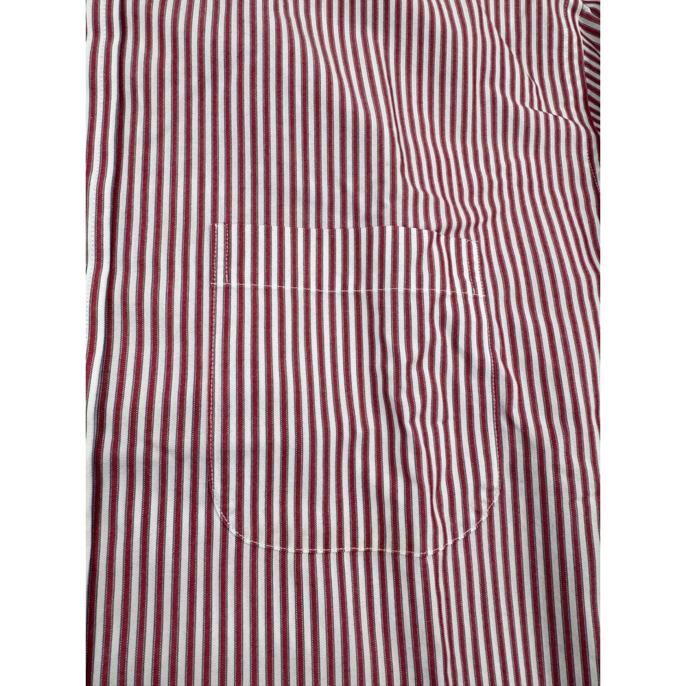 Brooks Brothers Regent Men's Long Sleeve Dress Shirt 17.5 32/33 Red Striped - Picture 6 of 9